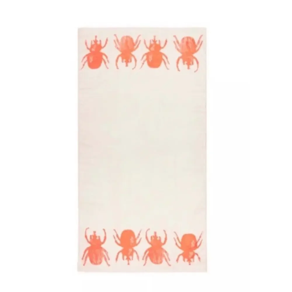 India Hicks Siren Cream Neon Orange Spider Scarf